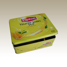 Rectangular Tea Tin Box - Eg. Lipton Tea Tin Box